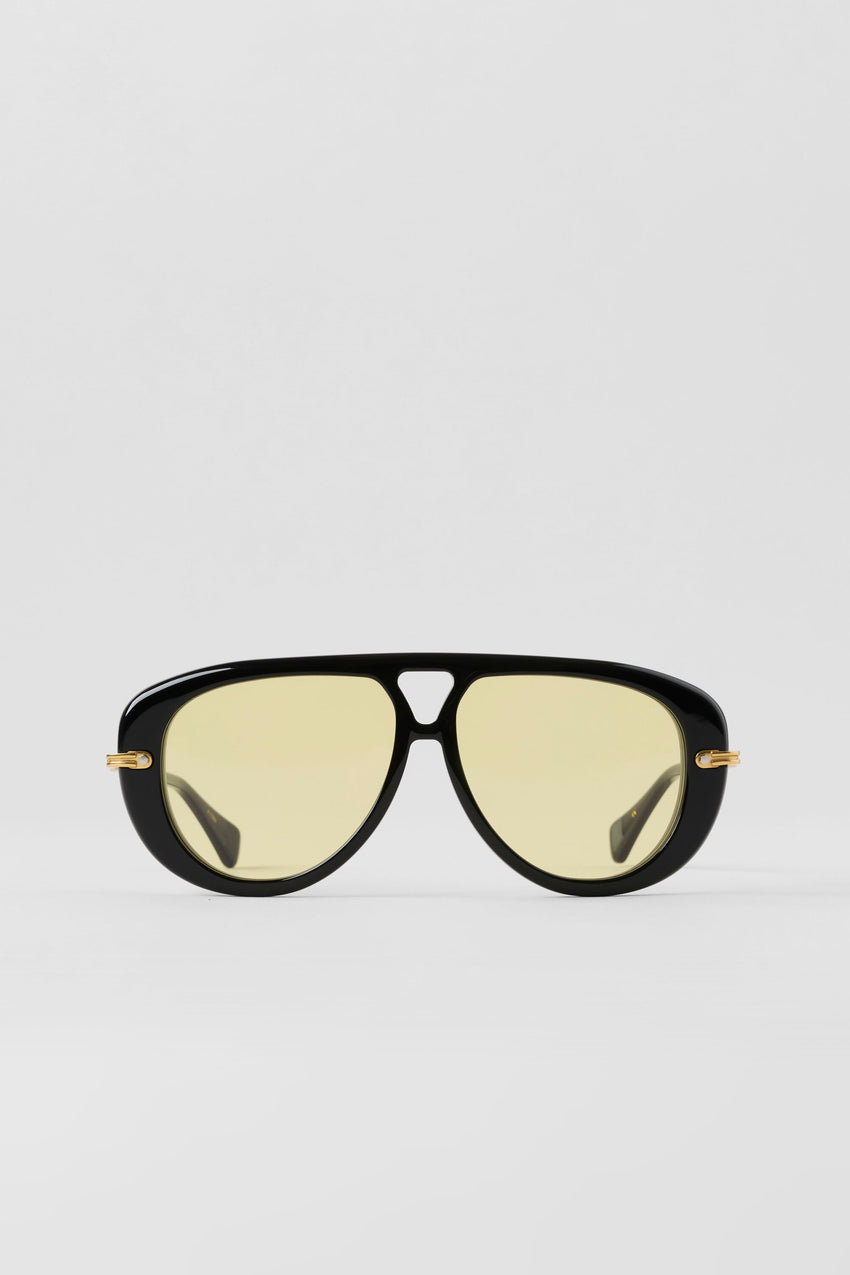 ALO Aviator Sunglasses - Black/Yellow