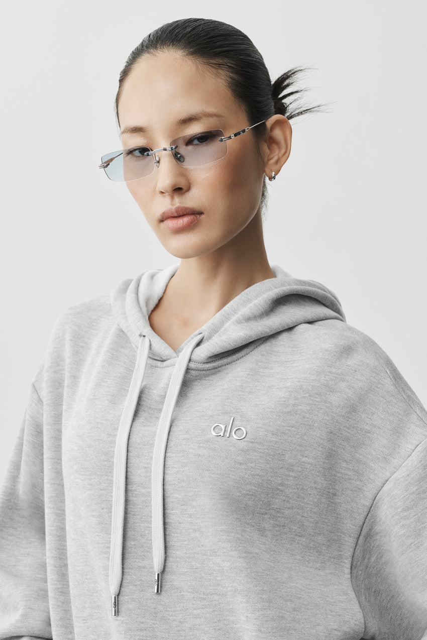 ALO Wire Frame Sunglasses - Chrome/Blue Gradient