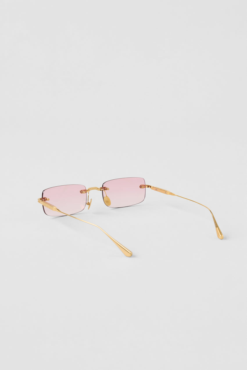 ALO Wire Frame Sunglasses - Gold/Pink Gradient