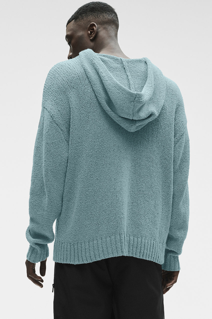 Textured Knit Hoodie - Desert Sage