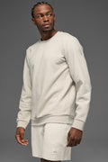 Waffle Lounge Long Sleeve Crew - Bone