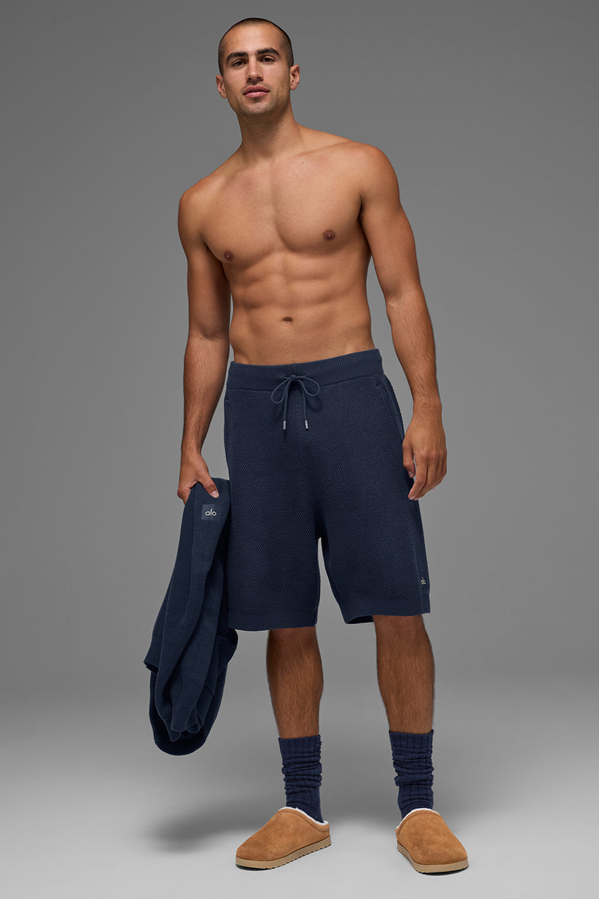7" Sports Club Sweater Knit Short - Navy