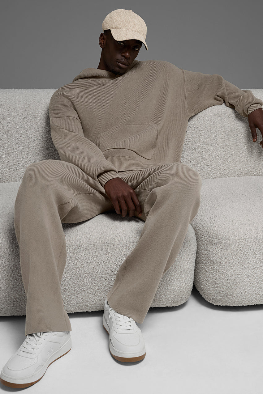 Scholar Hooded Sweater - Light Cocoa