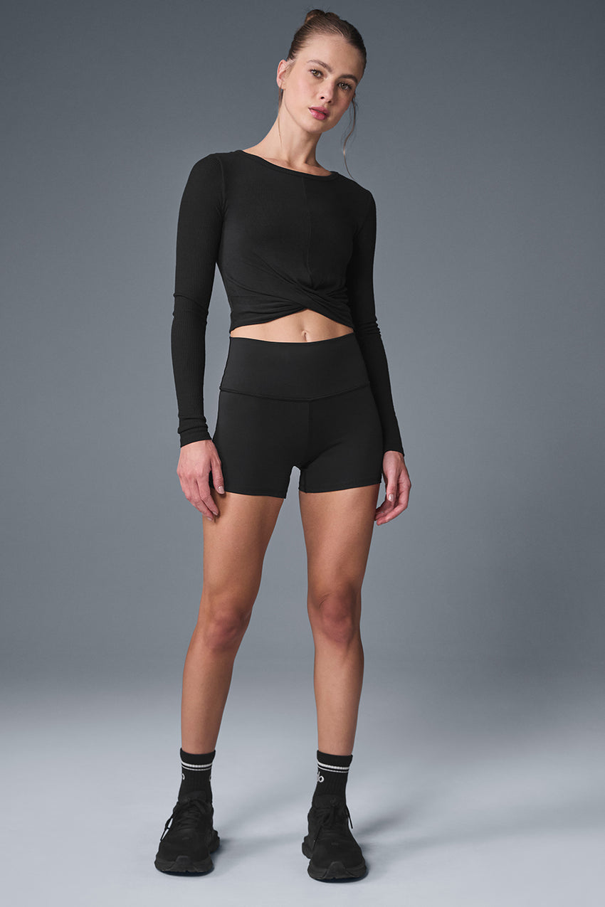 Cover Long Sleeve Top - Black