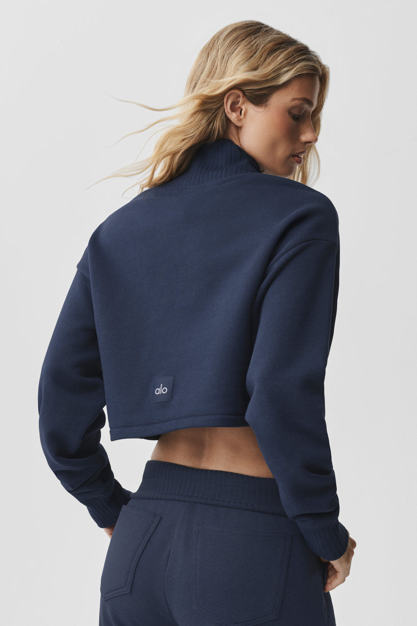 Cropped Serenity Coverup - Navy