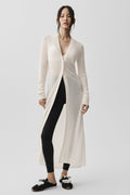 Sheer Cashmere Long Cardigan - Ivory