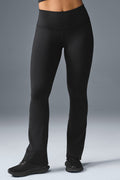Airbrush High-Waist Bootcut Legging (Regular) - Black