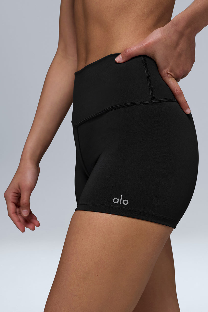 3" High-Waist Airlift Short - Black