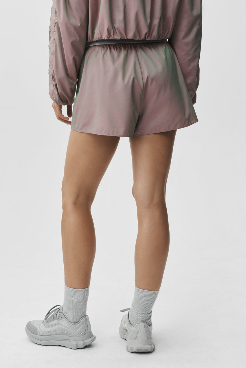 High-Waist Prismatic Short - Pink Moonlight