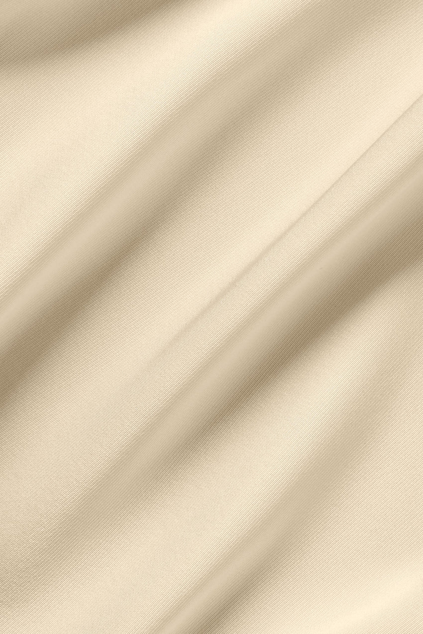 Silk Blend Radiance Dress - Sandy Beige